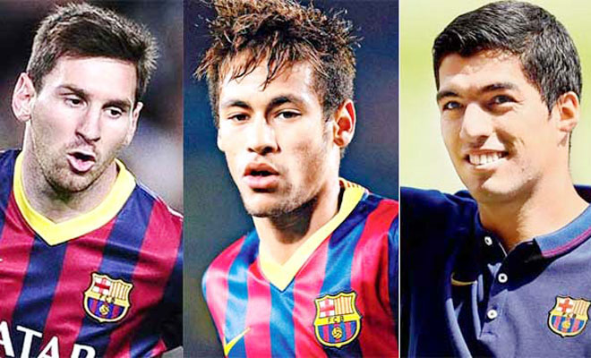 Giải pháp mới cho hàng công Barca: Messi cánh phải, Suarez trung lộ, Neymar cánh trái
