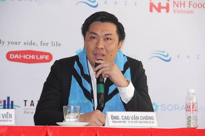 Ông Cao Văn Chóng, TGĐ Công ty cổ phần bóng đá Bình Dương: 'HLV Lê Thụy Hải ra đi vì lý do sức khỏe'