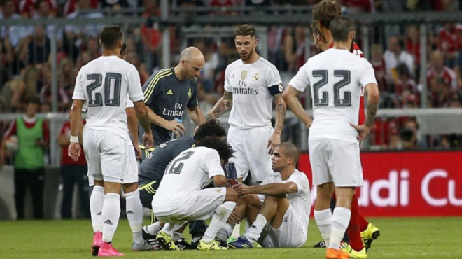 Real lo sốt vó vì chấn thương của Pepe