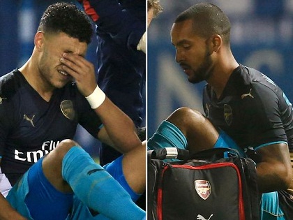 Walcott và Oxlade-Chamberlain vắng mặt trong 3 trận đấu quan trọng của Arsenal