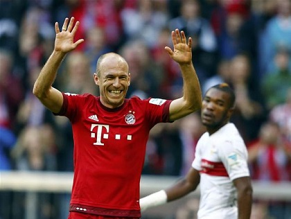 Robben ghi bàn sau pha phản công 'như điện' của Bayern Munich