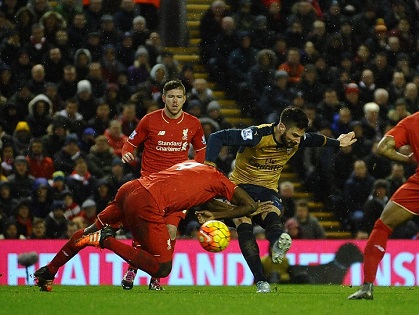 Arsenal: Giroud xoay comba, ghi bàn đẹp như mơ vào lưới Liverpool