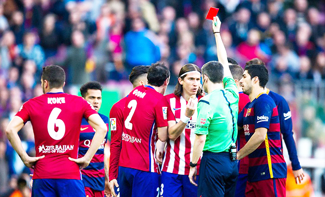Atletico Madrid: Ngấu nghiến Barca nhưng đừng 'ăn' thẻ đỏ
