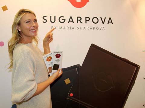 Maria Sharapova: Xa quần vợt tranh thủ đi bán sô cô la