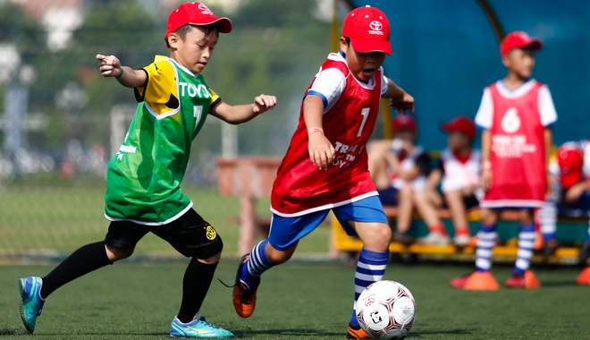 Tưng bừng sơ tuyển Trại Hè bóng đá Toyota 2016 tại Hà Nội
