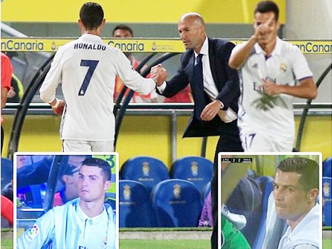 Las Palmas 2-2 Real Madrid: Ronaldo nổi cáu vì bị thay ra, Real trả giá đắt