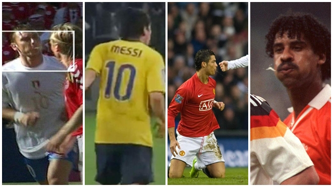 Ronaldo, Messi, Totti và những hành động 'phun mưa' tai tiếng nhất thế giới