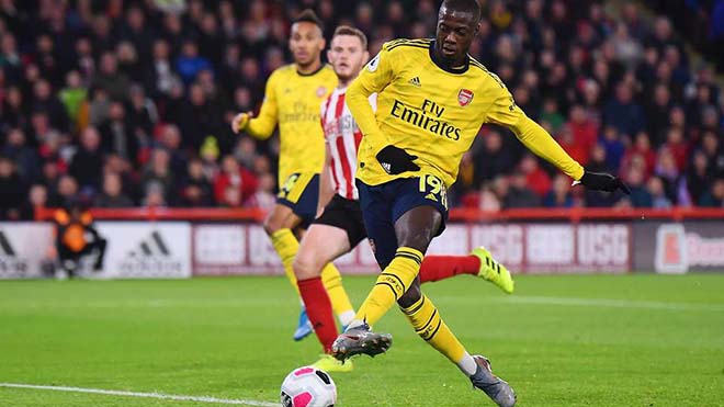 Ket qua bong da, kết quả bóng đá, Sheffield United vs Arsenal, Sheffield 1-0 Arsenal, BXH bóng đá Anh, Nicolas Pepe, bom tấn 72 triệu bảng, bỏ lỡ khó tin, bong da, kqbd
