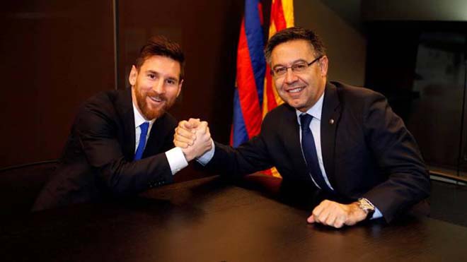 Barcelona: Các sếp Barca muốn trói Messi tới tận năm 2023