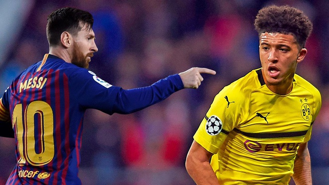Jadon Sancho có thống kê đáng kinh ngạc khi so sánh với Ronaldo và Messi