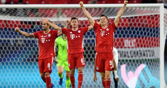 Kết quả bóng đá Siêu cúp châu Âu. Video clip bàn thắng Bayern Munich 2-1 Sevilla. Kết quả Bayern Munich đấu với Sevilla. Bayern Munich giành Siêu cúp châu Âu.