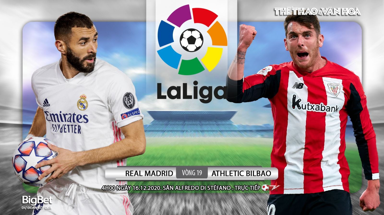 Soi kèo nhà cái Real Madrid vs Athletic Bilbao. Vòng 19 La Liga Tây Ban Nha