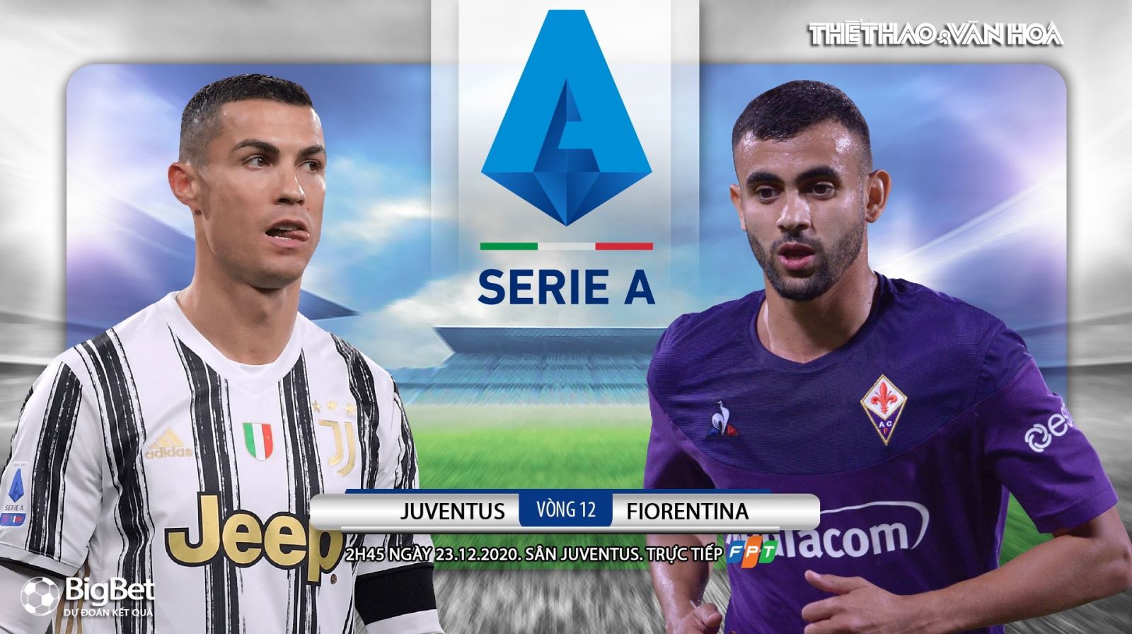 Soi kèo nhà cái Juventus vs Fiorentina. Trực tiếp bóng đá Vòng 14 Serie A