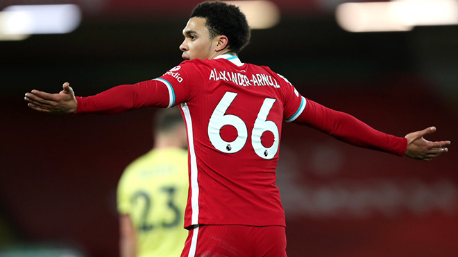 Alexander-Arnold phá kỷ lục buồn trong ngày Liverpool thua Burnley