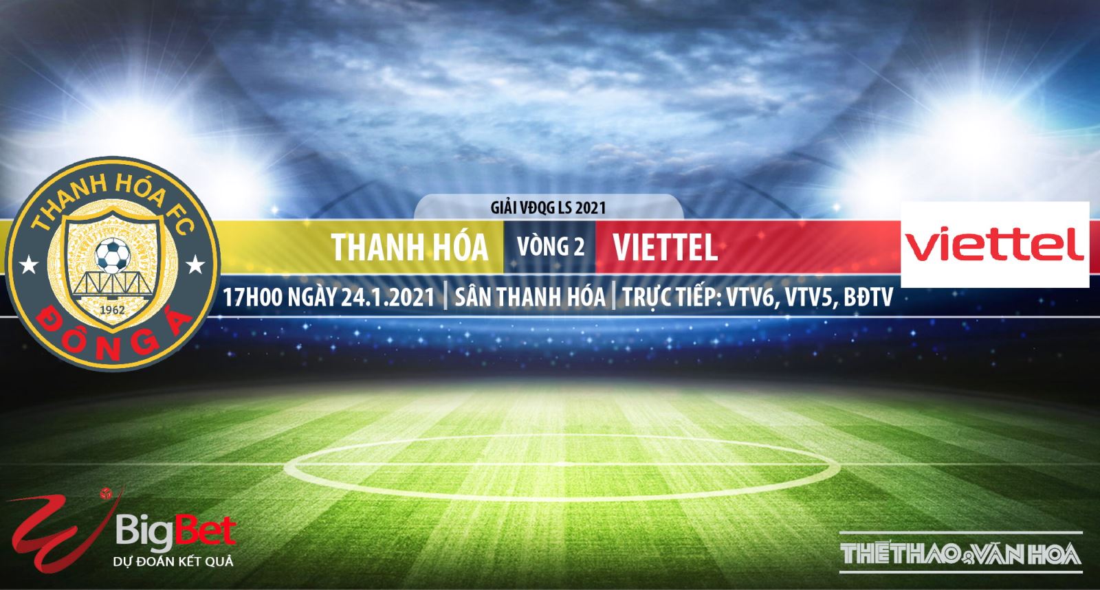 Keo nha cai. Thanh Hóa vs Vietel. VTV6. BĐTV. VTC3. Trực ...