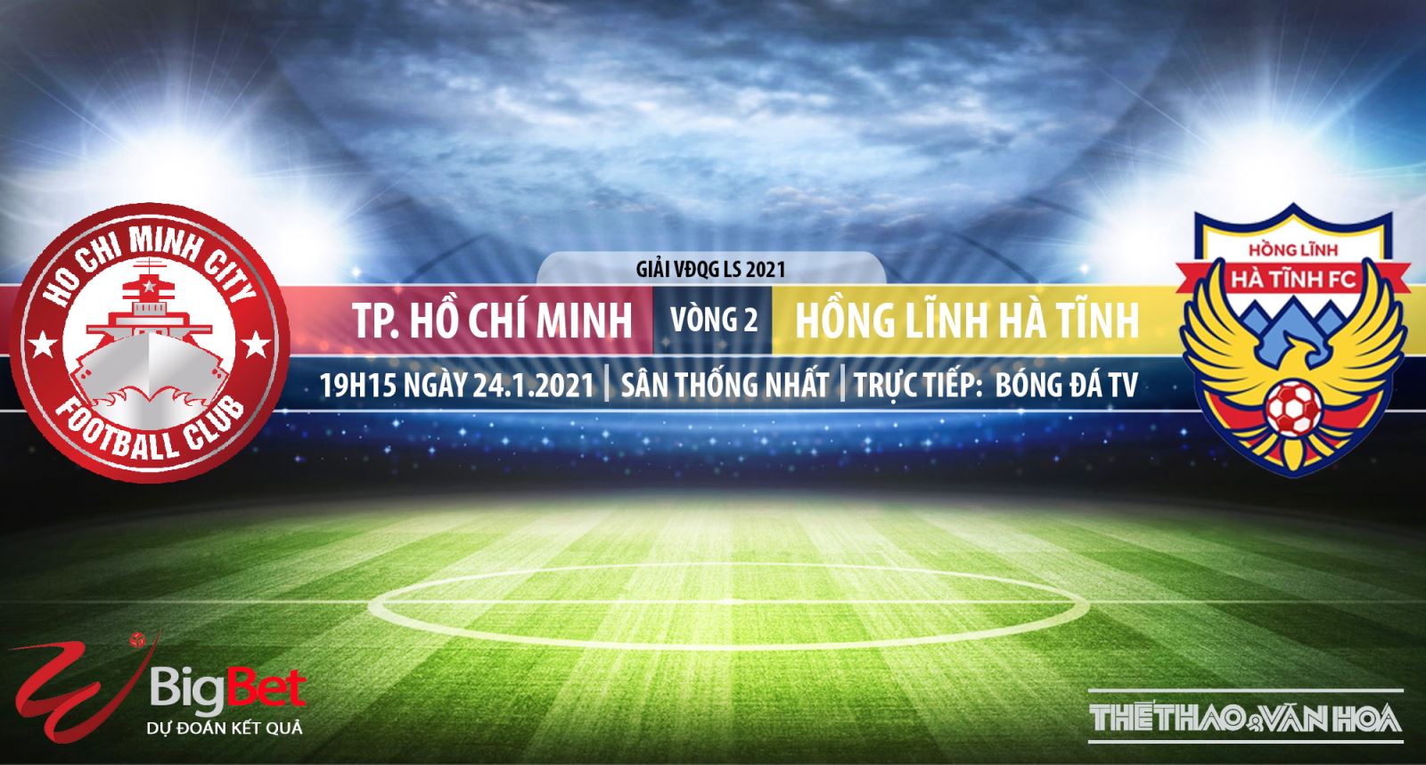 Soi kèo nhà cái TPHCM vs Hà Tĩnh. BĐTV trực tiếp bóng đá Việt Nam 2021