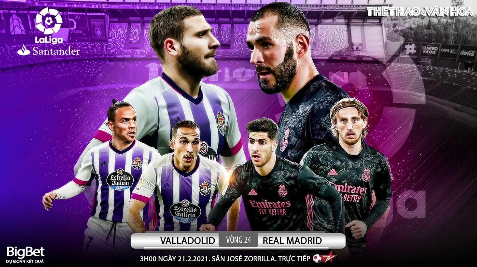 Soi kèo nhà cái Valladolid vs Real Madrid. BĐTV trực tiếp bóng đá Tây Ban Nha