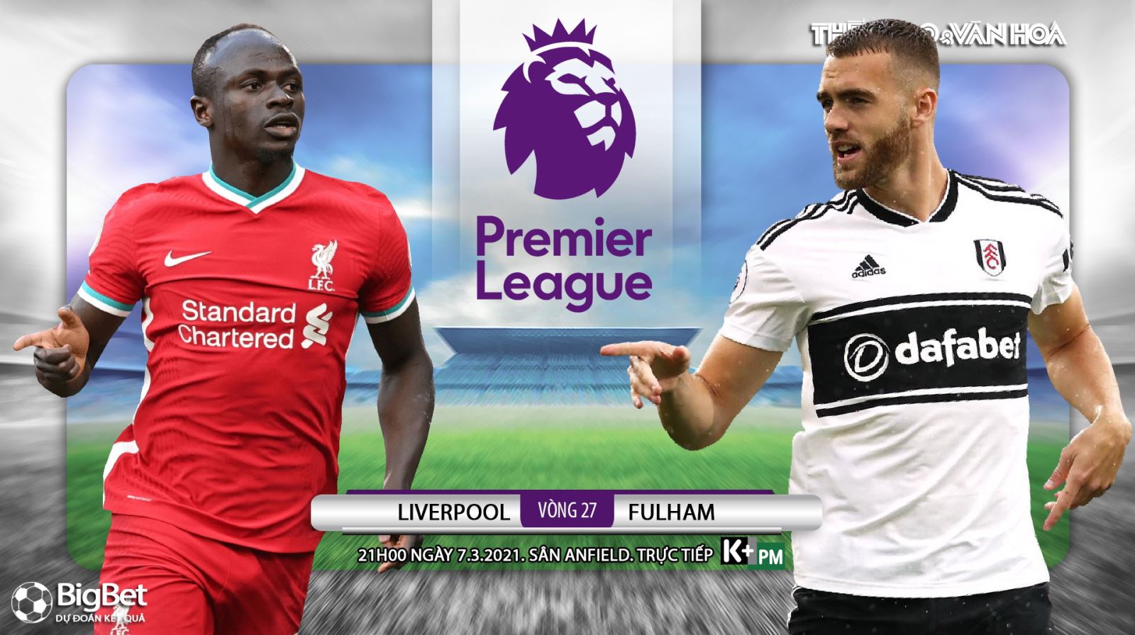 Soi kèo nhà cái Liverpool vs Fulham. K+, K+PM trực tiếp ngoại hạng Anh