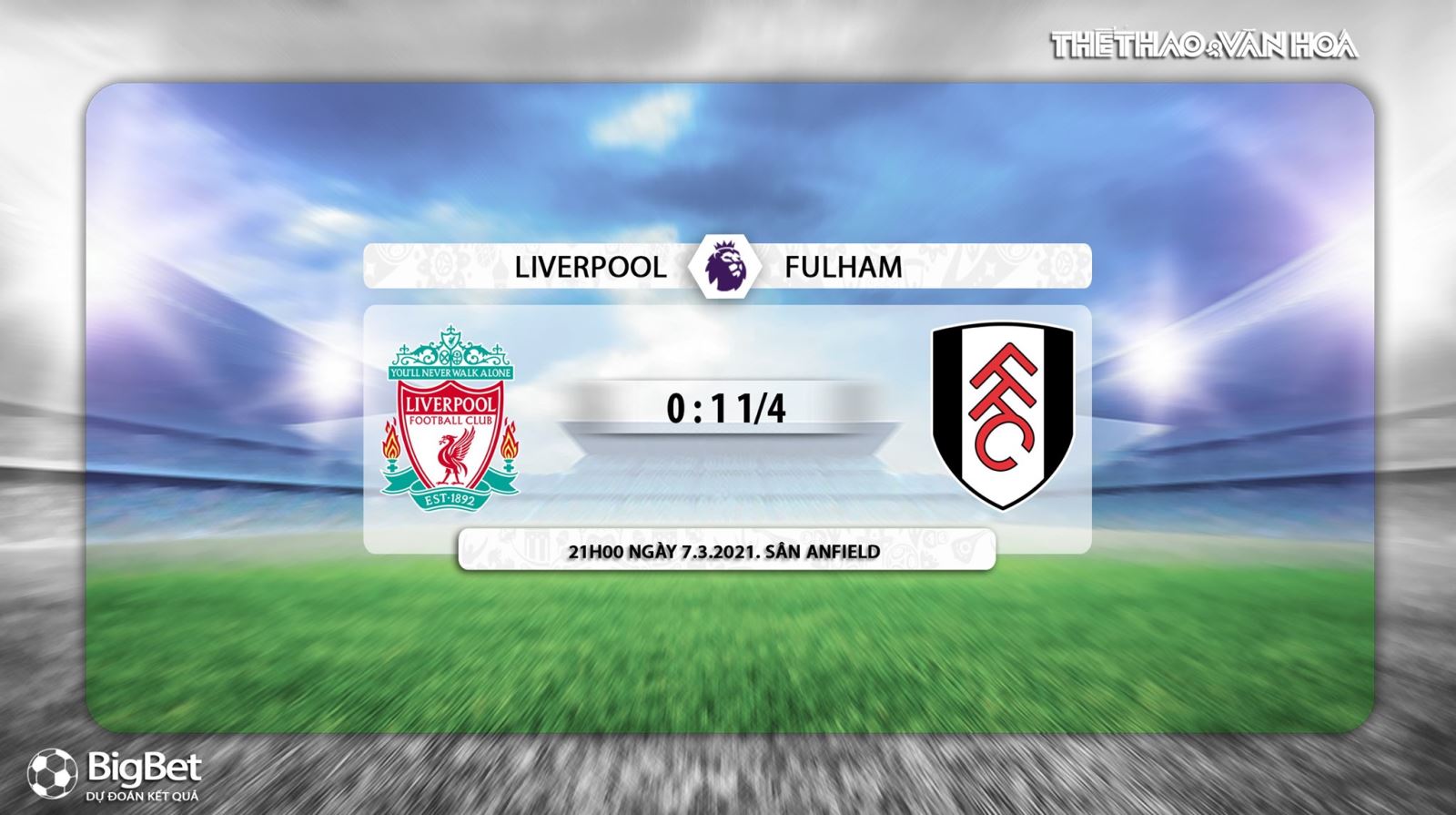 Keo nha cai, Kèo nhà cái, Liverpool vs Fulham, K+, K+PM trực tiếp ngoại hạng Anh, Xem K+, trực tiếp Liverpool đấu với Fulham, trực tiếp bóng đá hôm nay, kèo Liverpool