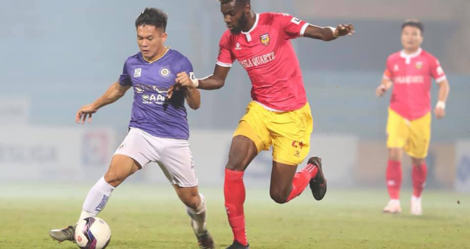 Hà Nội 1-1 Hà Tĩnh, video bàn thắng Hà Nội 1-1 Hà Tĩnh, Hùng Dũng, Hà Nội FC, BXH V-League, HLV Chu Đình Nghiêm, HLV Phạm Minh Đức, kết quả bóng đá V-League