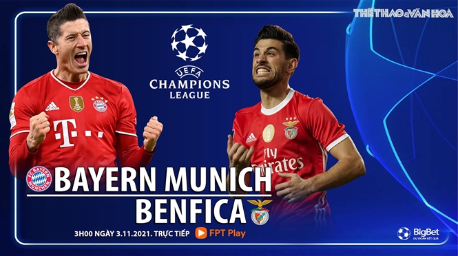 Soi kèo nhà cái Bayern Munich vs Benfica. Nhận định, dự đoán bóng đá cúp C1 (3h00, 3/11)
