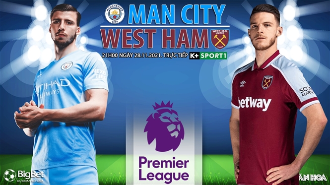 Soi kèo nhà cái Man City vs West Ham. Nhận định, dự đoán bóng đá Anh (21h00, 28/11)