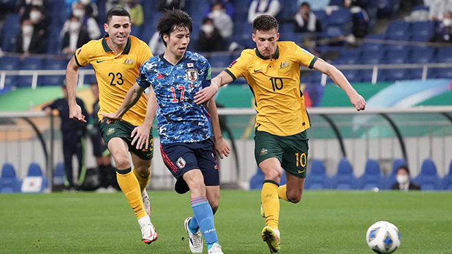 Úc 0-2 Nhật Bản: Nhật giành vé đến Qatar, Úc đá play-off