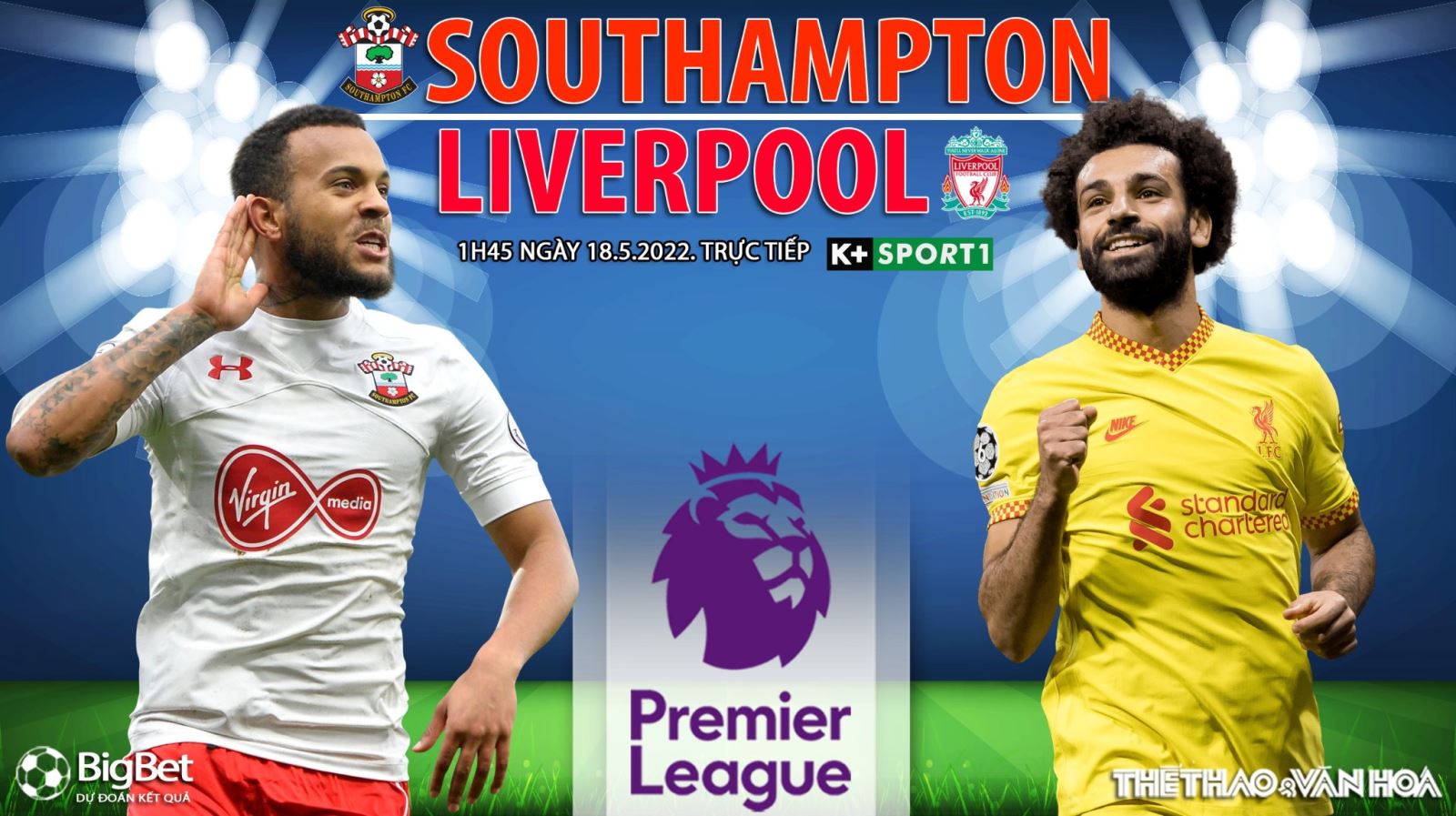 Soi kèo nhà cái Southampton vs Liverpool. K+SPORT1 trực tiếp bóng đá Ngoại hạng Anh (1h45, 18/5)