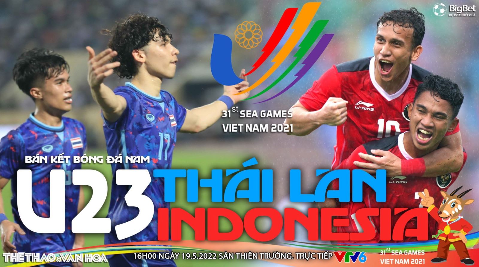 Soi kèo nhà cái U23 Thái Lan vs U23 Indonesia. VTV6 trực tiếp bóng đá SEA Games 31 (16h00, 19/5)