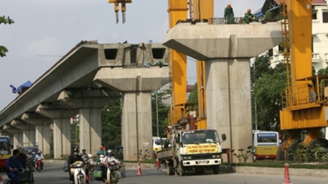 Tổng thầu đường sắt đô thị Cát Linh - Hà Đông đã nhận 18,25 triệu USD