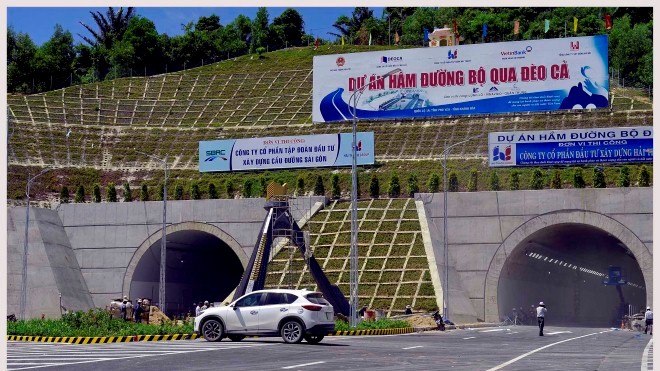 HÌNH ẢNH: Hầm đường bộ đèo Cả dài 4,1km trước giờ G ...
