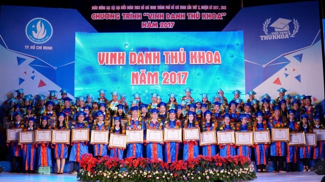 Thành phố Hồ Chí Minh vinh danh 84 thủ khoa các trường ĐH, CĐ
