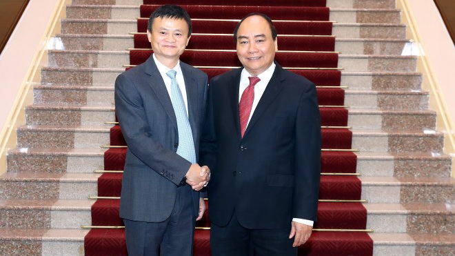 Thủ tướng Nguyễn Xuân Phúc tiếp tỷ phu Jack Ma: Đề nghị Tập đoàn Alibaba mở một gian hàng quốc gia Việt Nam