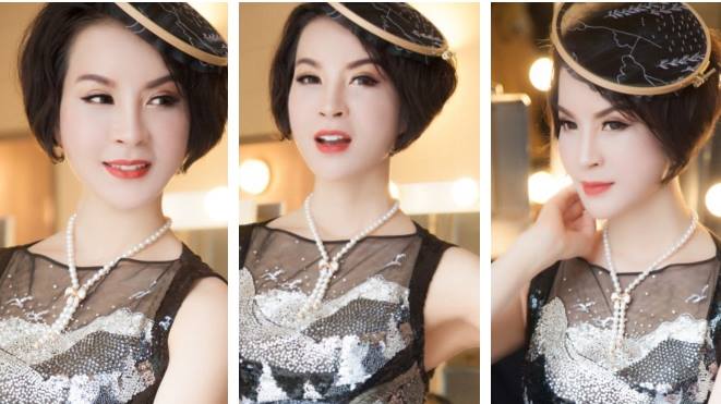 MC Thanh Mai diện váy gắn 20.000 viên đá làm vedette 