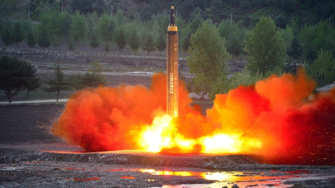 Tên lửa Triều Tiên mới phóng bay đến phía biển Nhật Bản