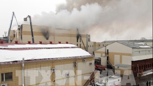 Vụ cháy trung tâm thương mại ở Nga: Ít nhất 53 người đã thiệt mạng