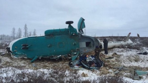Rơi trực thăng Mi-8 ở Viễn Đông nước Nga, không có người sống sót