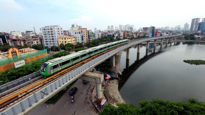 Vận hành thử toàn bộ hệ thống đường sắt đô thị Cát Linh-Hà Đông