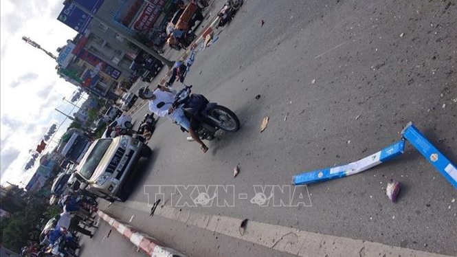 Quảng Ninh: Xe khách đâm hàng loạt xe máy khiến 5 người bị thương