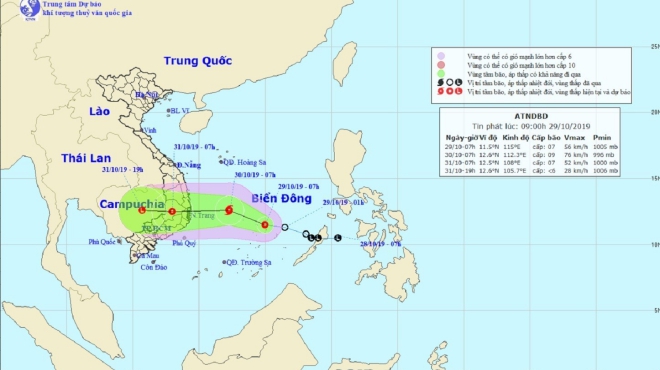 Bão số 6. Áp thấp nhiệt đới. Tin bão mới nhất. Cập nhật ...