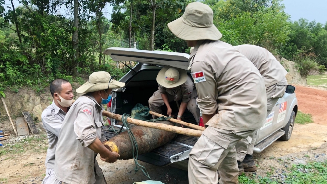 Quảng Trị xử lý an toàn quả bom nặng 227 kg