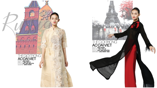 Văn hóa thế giới in dấu ấn trên áo dài Việt Nam
