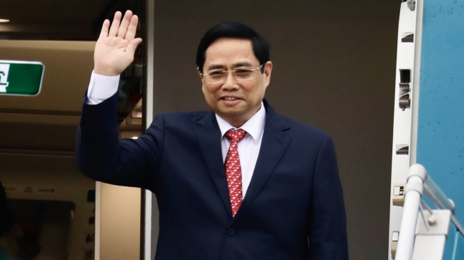 Thủ tướng Chính phủ Phạm Minh Chính rời Hà Nội đi dự Hội nghị các Nhà Lãnh đạo ASEAN