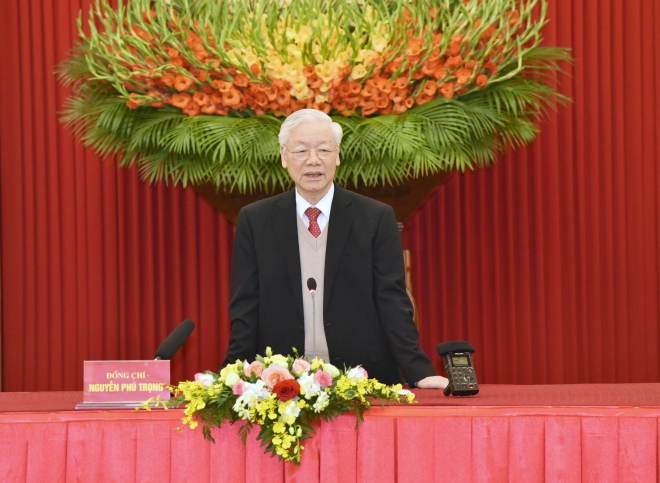 Tổng Bí thư Nguyễn Phú Trọng trao Quyết định nghỉ hưu cho 6 Ủy viên Bộ Chính trị, Tổng Bí thư Nguyễn Phú Trọng, Ủy viên Bộ Chính trị