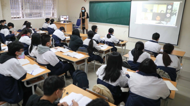 Trường học ở Hà Nội tổ chức dạy học linh hoạt, đảm bảo an toàn cho học sinh