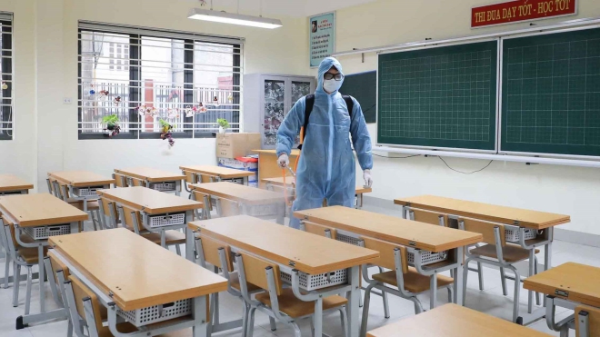 Hà Nội: Sẵn sàng các điều kiện để đón học sinh trở lại trường học an toàn