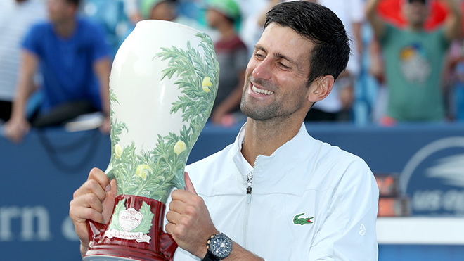 Djokovic đăng quang ở Cincinnati: Từ Golden Masters đến ứng viên US Open