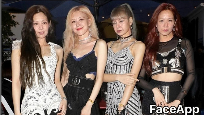 Blackpink, Blackpink thanh xuân, Blackpink về già, FaceApp, BLINK