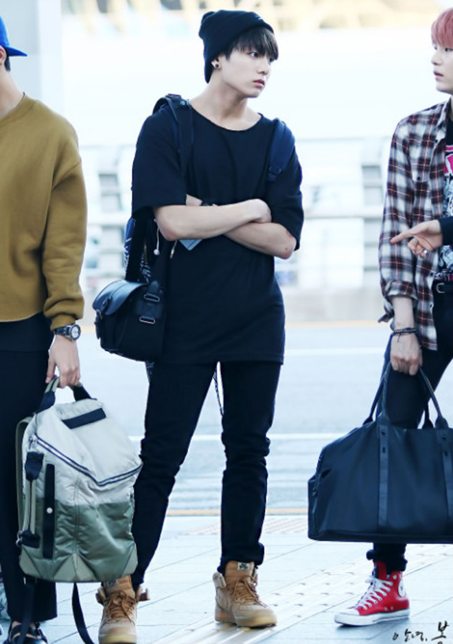 jungkook prada combat boots