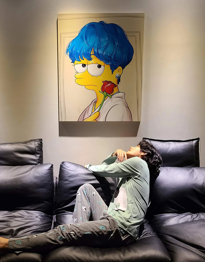 BTS, V BTS, V BTS bạn cùng phòng tệ nhất, 4 O’Clock, The Simpsons, Weverse, Yeontan